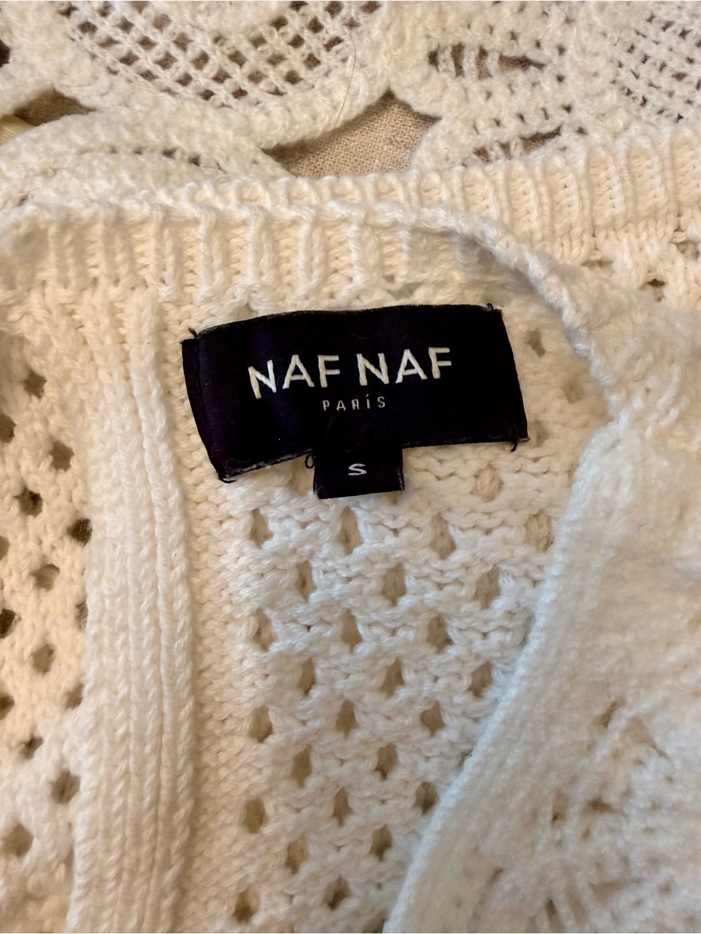 NWT! Naf Naf Floral Crochet Tank Top - Picture 9 of 9